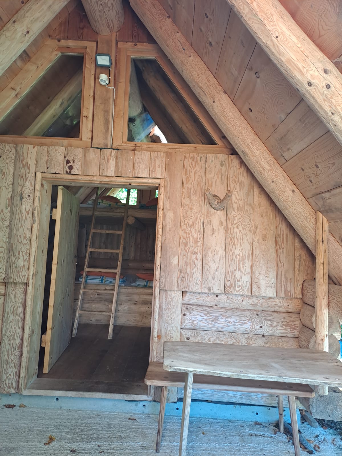 Innenraum der Lafthütte