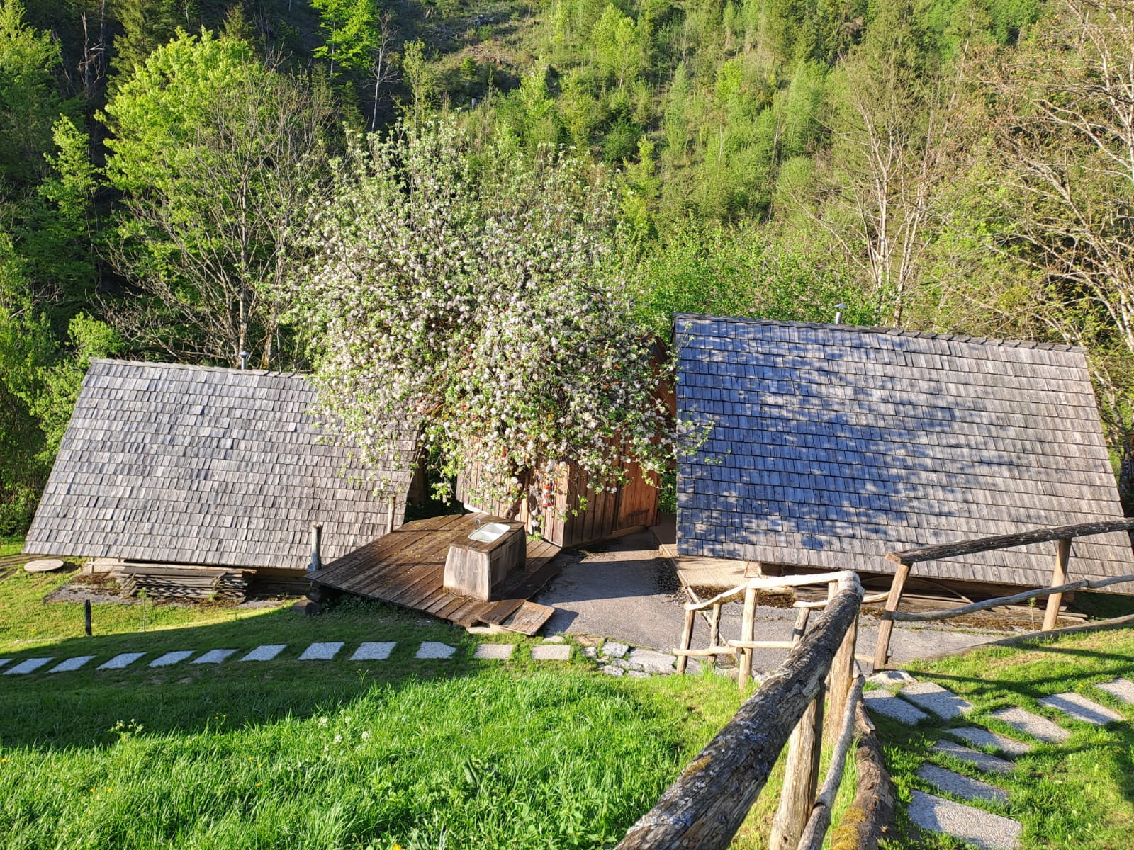 Chalets in der Natur